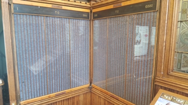 This fabulously well-preserved Cotgreave Indicator is in the Inglis Memorial Hall, Edzell, Scotland. (Photo: with kind permission of Peter Yeandle)