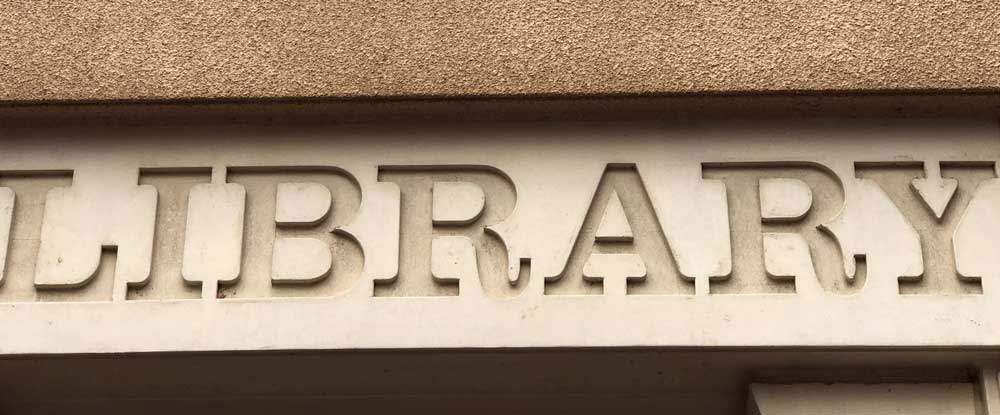 Library-sign